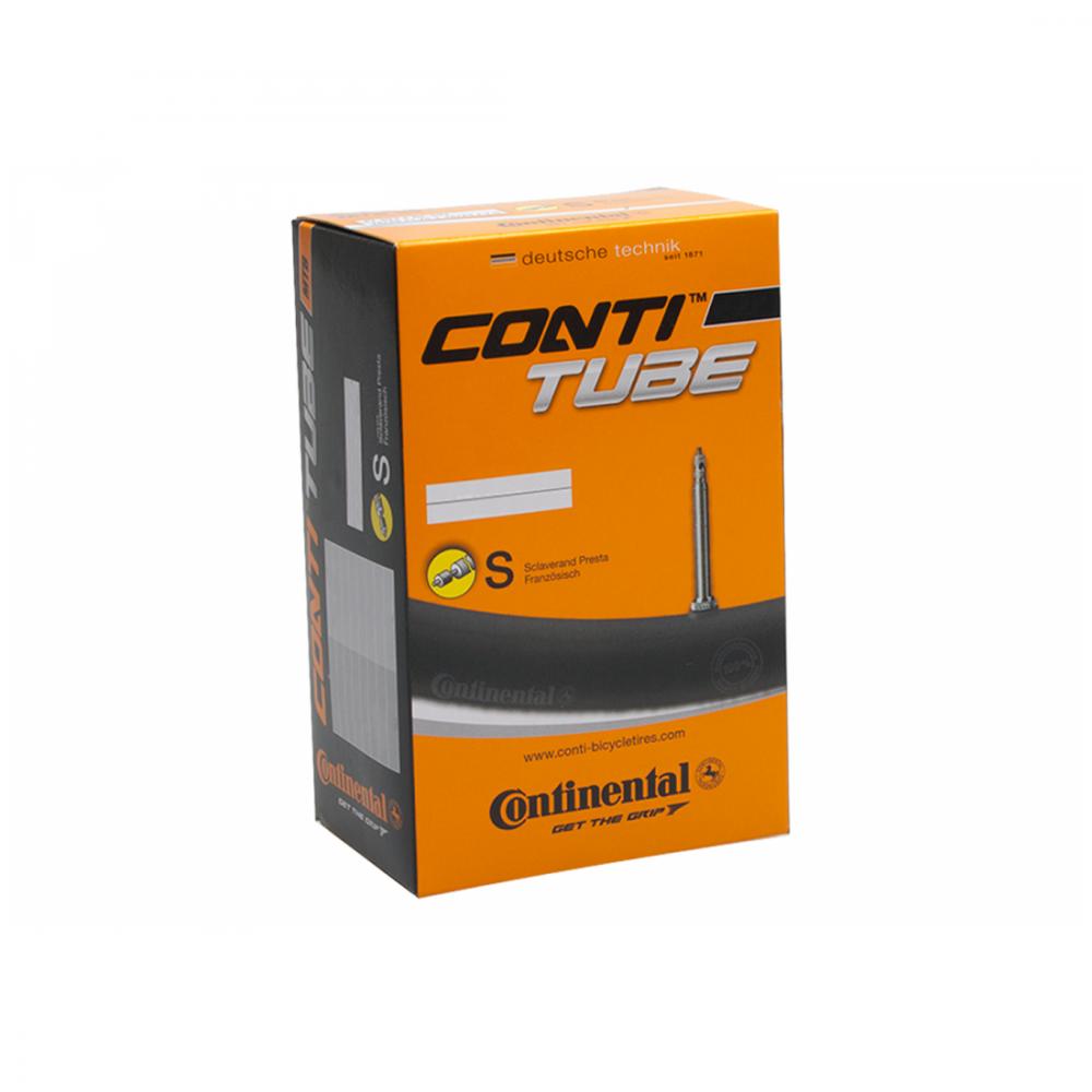 Continental Conti Race Rennradschlauch 28 Zoll SV 42mm in orangefarbener Box mit Presta-Ventil.