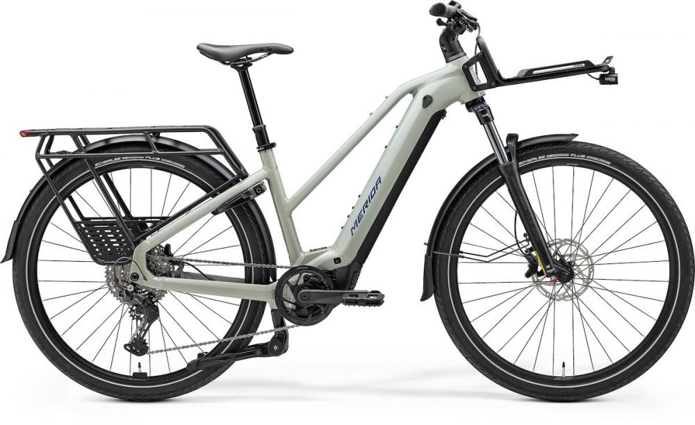 Merida eFLOAT HD 500 Lady EQ M Grau - komfortables E-Trekkingrad für Alltag und Tour