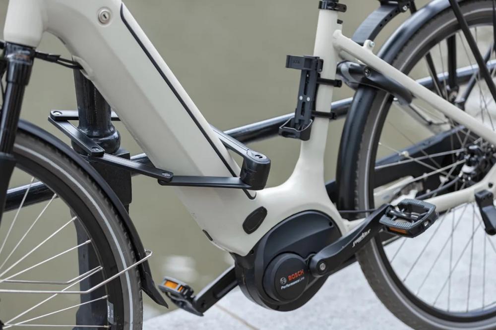 AXA Faltschloss Fold 85 - 850 mm Fahrradschloss mit Sicherheitsstufe 8/15 - Schwarz