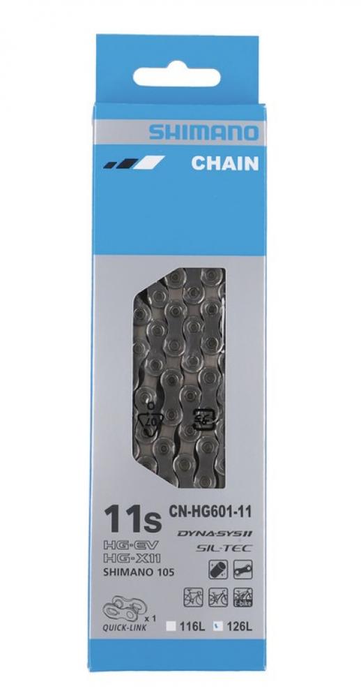 SHIMANO DEORE CN-HG601 11-fach Kette 126 Glieder mit Kettenschloss - präzise Schaltperformance