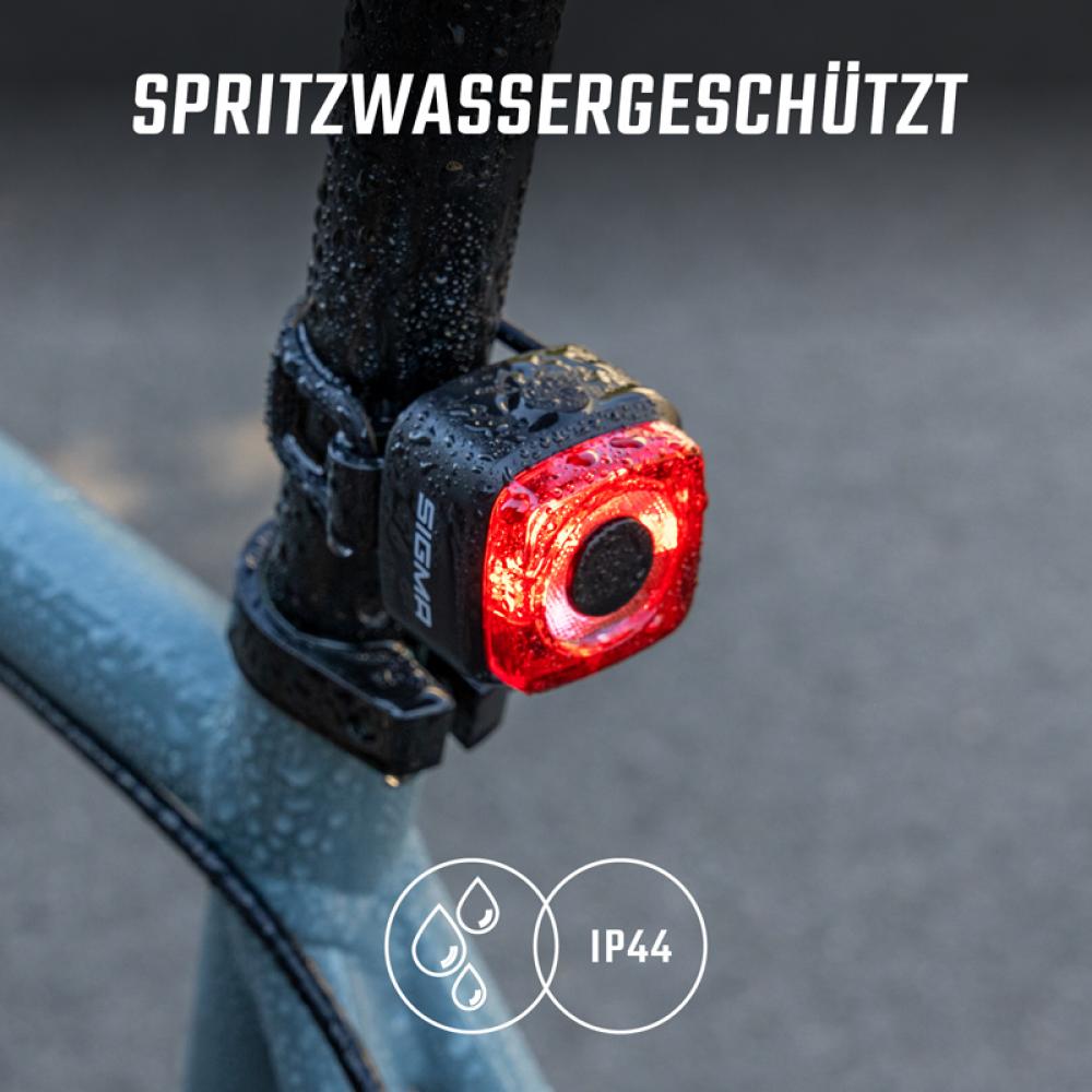 AURA Sigma Licht AURA MICRO Akku-Beleuchtungsset 30 Lux USB-C - StVZO-konform Fahrradlampe Schwarz