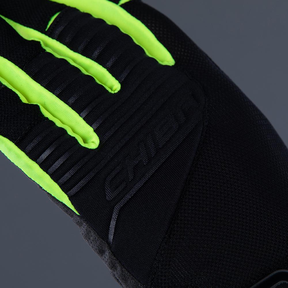 CHIBA Blade - Radhandschuhe schwarz/neongelb, 3XL, atmungsaktiv mit Ulnar-Nerve-Polsterung