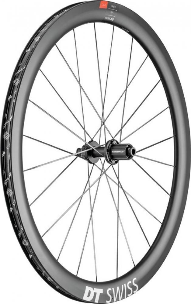 DT Swiss Laufrad ERC 1100 DICUT Disc 622x45mm schwarz, aerodynamisches Carbon-Laufrad.