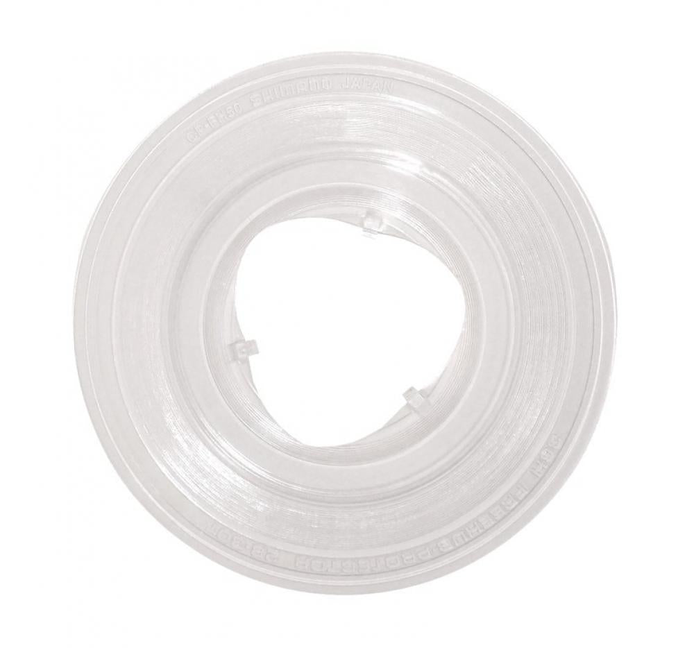 Transparente SHIMANO Speichenschutzscheibe CP-FH50 150mm für 28-30 Zähne.