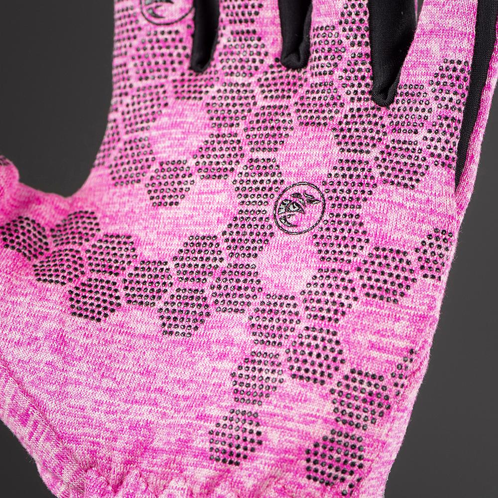 CHIBA Allround Light - Radhandschuhe Polartec-Fleece pink, Touchfinger, Gr. S