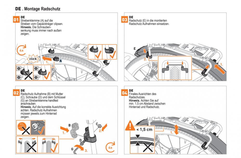 SKS Schutzblech für Infinity Universal Gepäckträger Mudguard 75 mm Rear Hinten