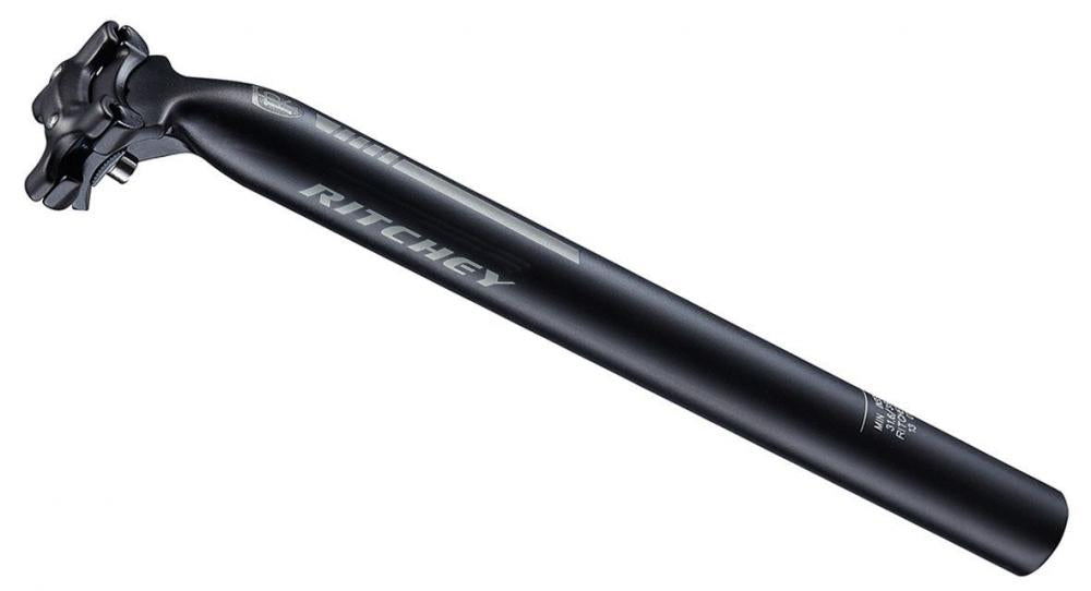 Ritchey Comp 2-bolt Sattelstütze, 31.6x300mm, 25mm Offset, 7x7mm Streben, schwarz.