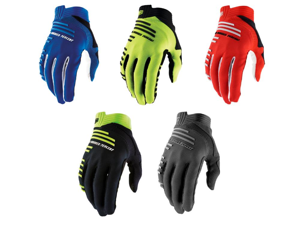 100% R-Core Gloves L Racer Red - Downhill-Handschuhe mit maximalem Grip und Schutz