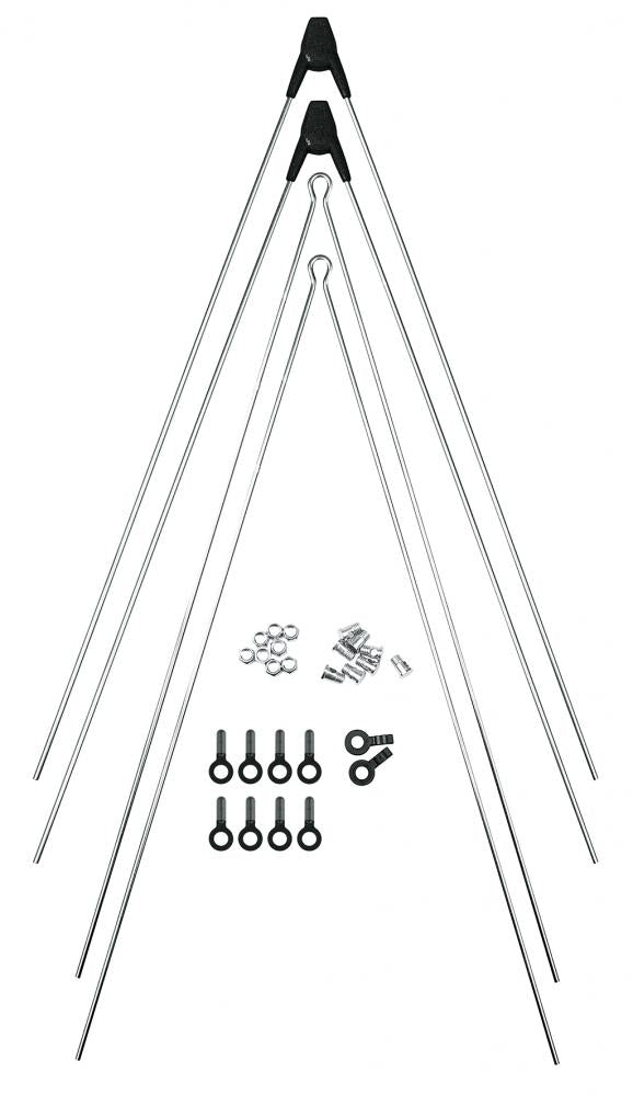 SKS Strebensatz ASR(III)+V 3.0 (380/380 mm) mit Zubehör im Polybeutel, ideal für Bluemels Schutzbleche, inklusive Strebenbefestigungsmaterial