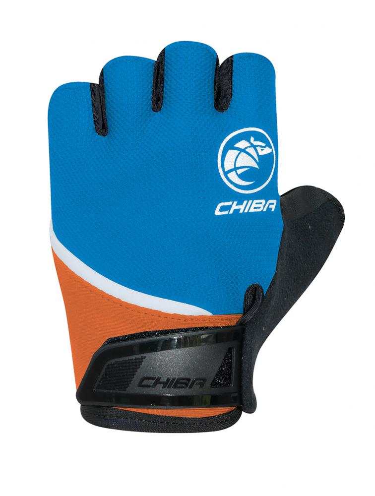 CHIBA Youth - Radhandschuhe kurzfinger, S, royal, atmungsaktiv