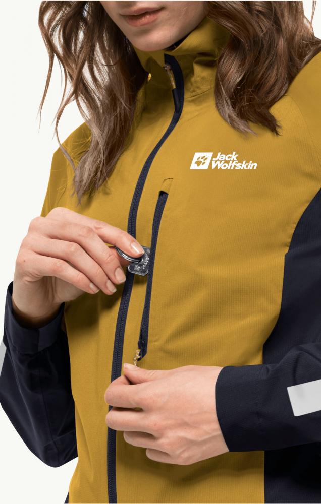 Jack Wolfskin Morobbia 2.5L Jkt W Texapore Regenjacke Golden Spice Größe L