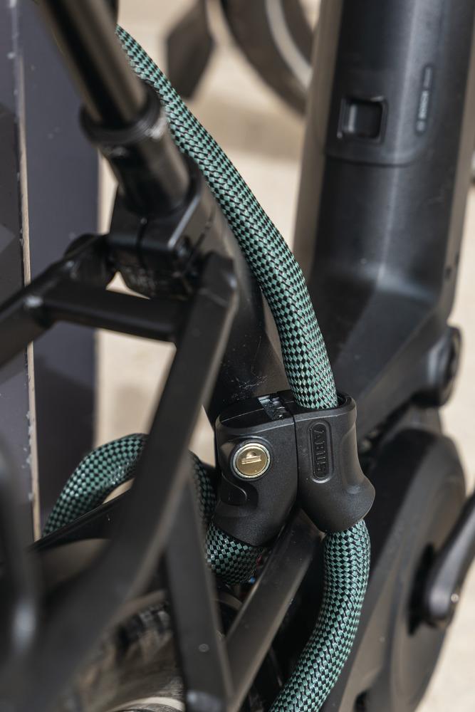 ABUS Infinity Loop 1806/140 Kettenschloss - 140 cm, Ø6 mm, Double-Loop, IvyTex, Sicherheitslevel 6, schwarz