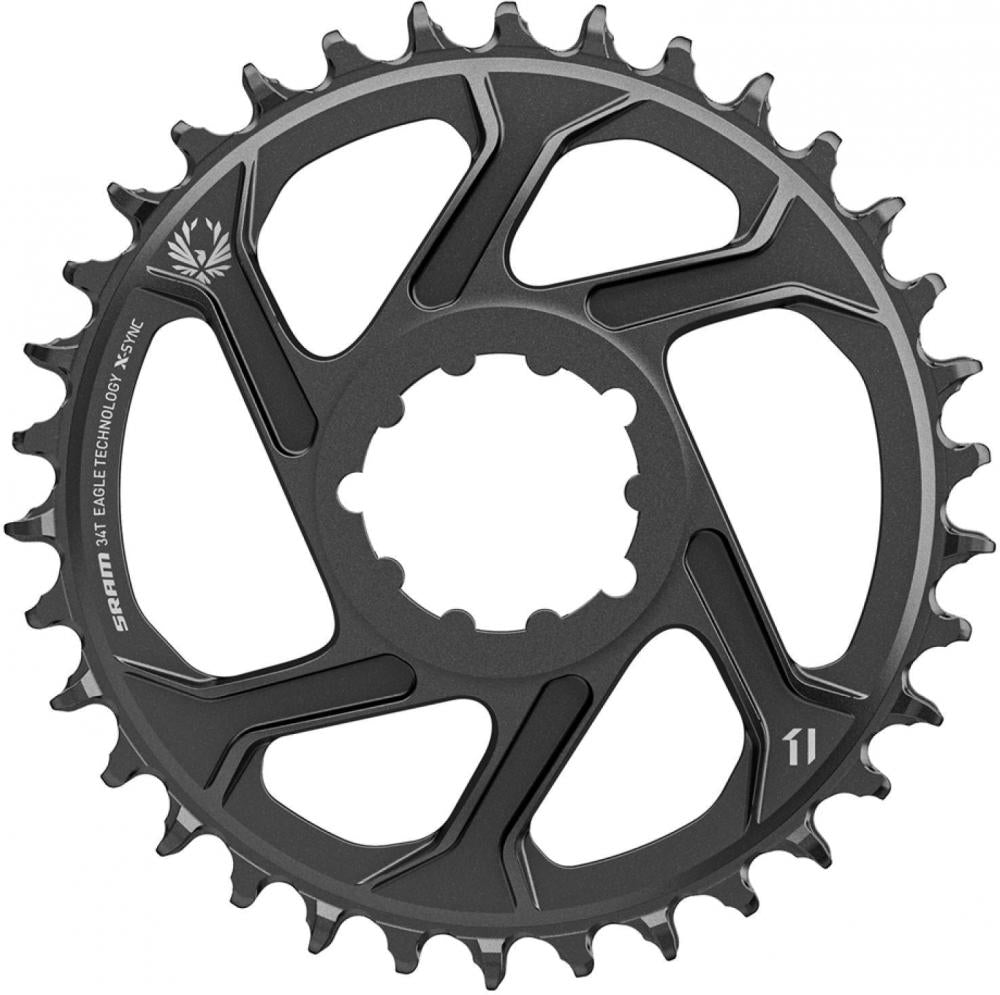 SRAM Kettenblatt X-Sync 2 SL Eagle 34T 6 mm schwarz - Leichtes MTB-Boost-Performance-Blatt