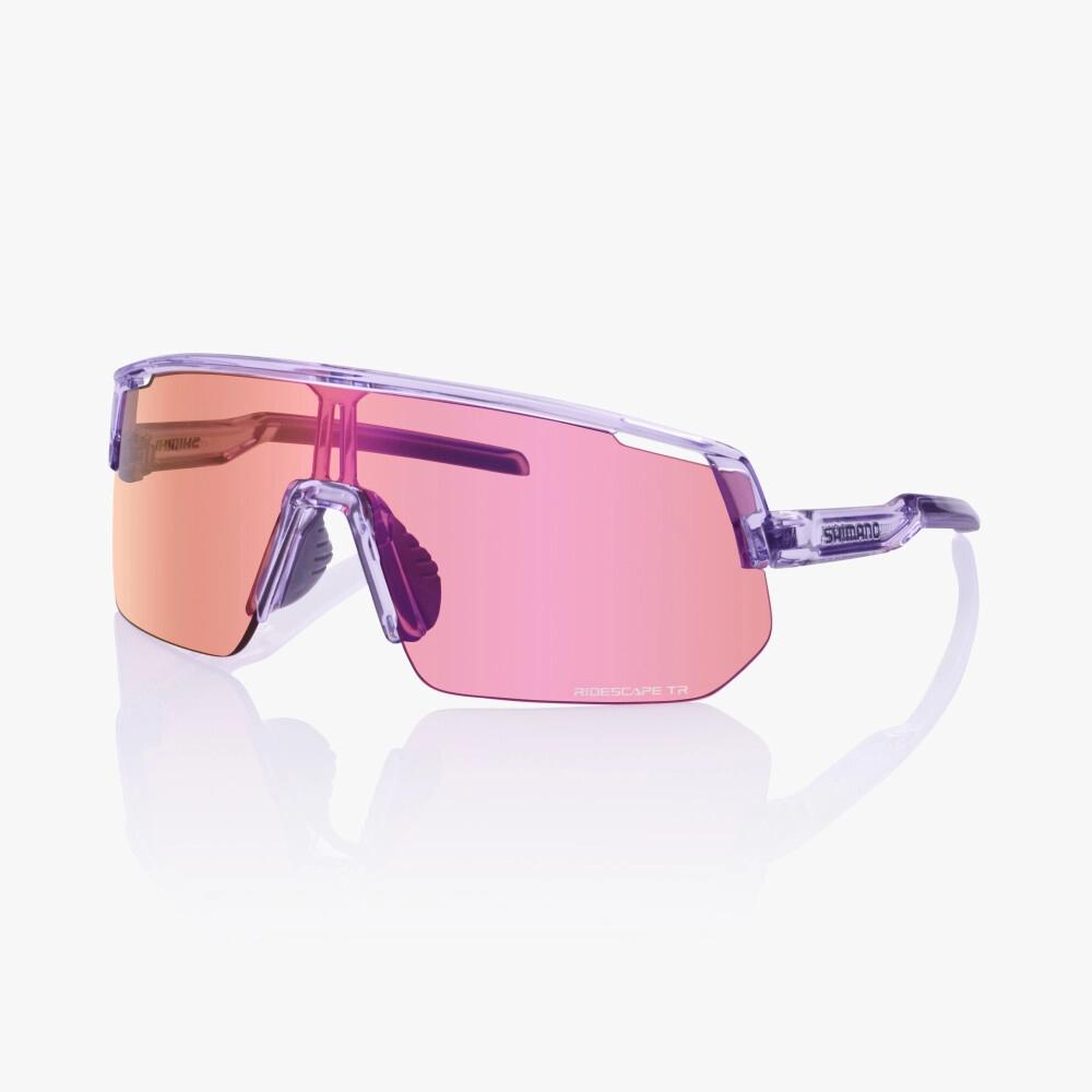 SHIMANO BRILLE TECHNIUM 2 L RIDESCAPE TR L LILA - leichte Performance-Radsportbrille