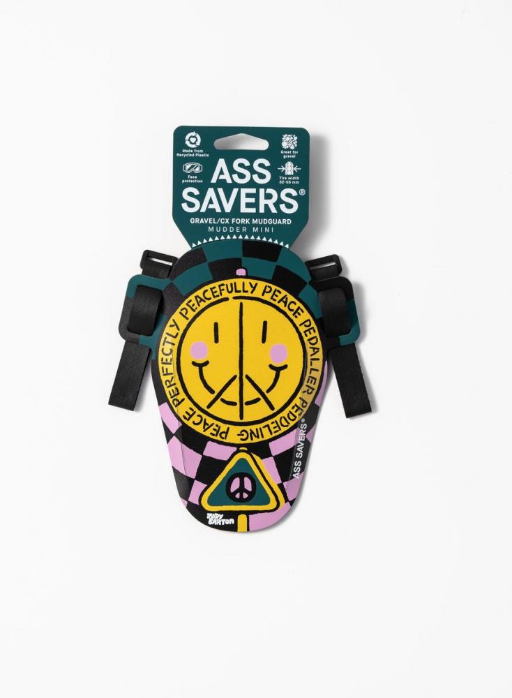 Ass Savers Mudder Mini VR Spritzschutz Bits n Peaces Edition für Gravel/CX Gabeln, Gesichtsschutz, 32-55mm Reifenbreite.
