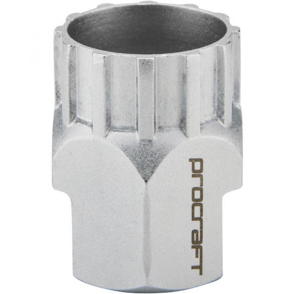 Procraft Kassettenabzieher Essential HG Silber 1/2 Zoll Antrieb Werkzeug für präzisen Kassettenwechsel am Fahrrad.