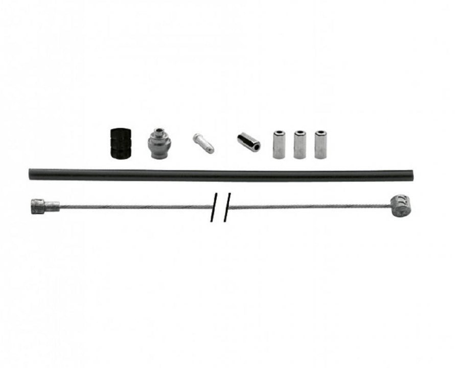 XLC Bremszugkit Universal BR-X91 schwarz mit Bremszughülle, Bremszug und Zubehör für Fahrräder.