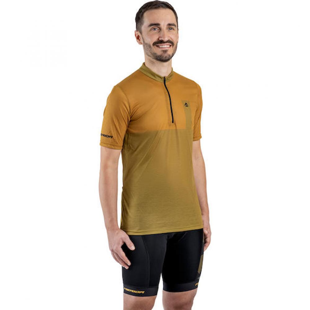 Merida Trikot CAMOU Gravel turmeric XS Turmeric - leichtes, atmungsaktives Gravel-Trikot