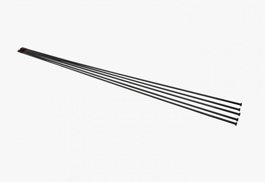 Race Face Speichen Kit, 2.0 - 1.8, 303 mm, schwarz - präzise Ersatzspeichen für Performance-Laufräder