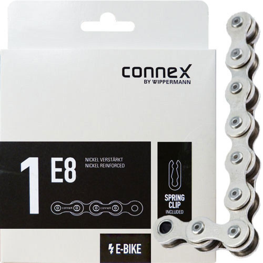 Connex Kette 1/2 x 1/8 1E8 1-fach E-25 Nickel 132 Glieder silber