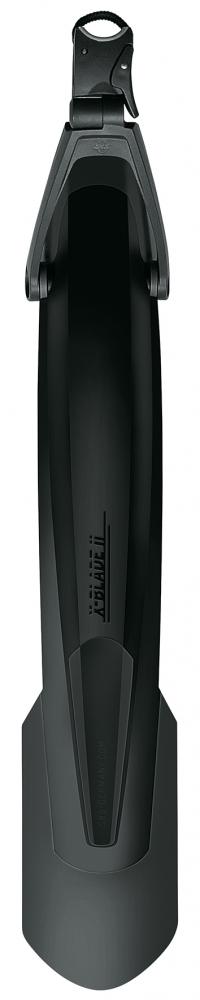 Schwarzes SKS X-Blade Dark Hinterrad-Schutzblech für 27,5-29" MTB mit Schnellverschluss für Reifen bis 3.0".
