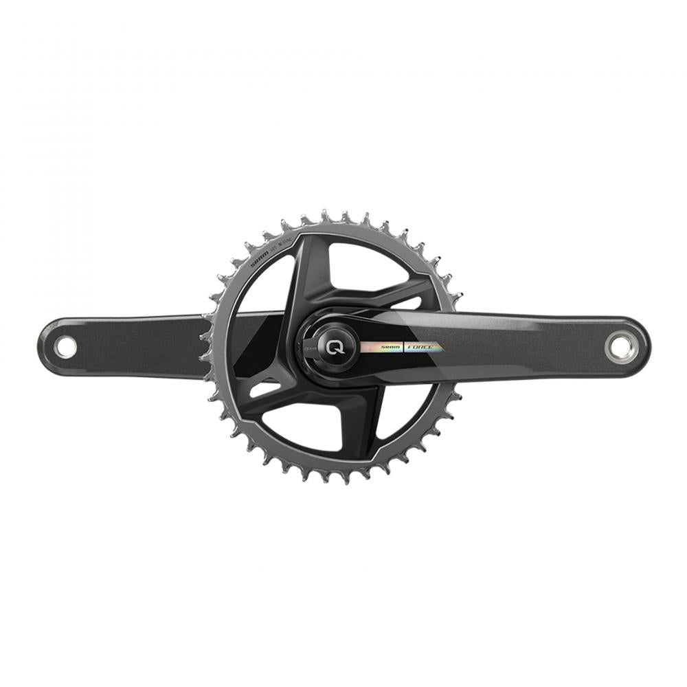 SRAM Force 1 AXS Powermeter Kurbel 172,5mm 40T DUB für präzise Leistungsmessung.