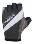 CHIBA Solar II - Radhandschuhe kurz, XS, schwarz/schwarz, atmungsaktiv