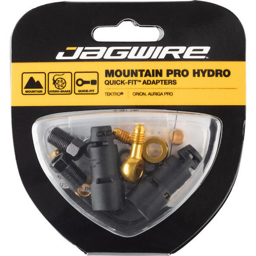 Jagwire Pro Quick-Fit Adapter für TEKTRO/TRP Schwarz/Gold - Universelles Anschlussset