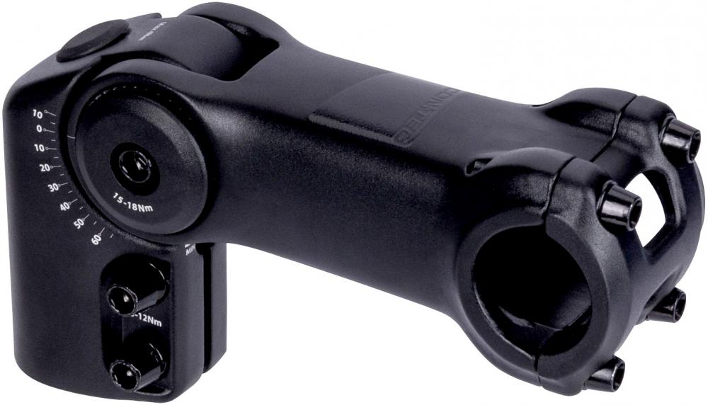 CONTEC Vorbau Ueda Hybrid 25,4 Millimeter - 1 1/8 Zoll - 100 Millimeter - winkelverstellbar - Aluminium 6061 - schwarz
