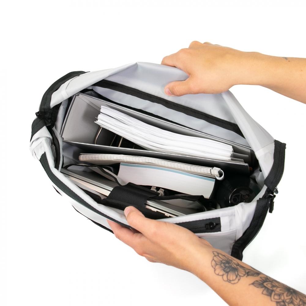 Haberland Sporty Fahrrad Rucksack / Gepäckträgertasche anthrazit - vielseitiger 2-in-1 Allrounder
