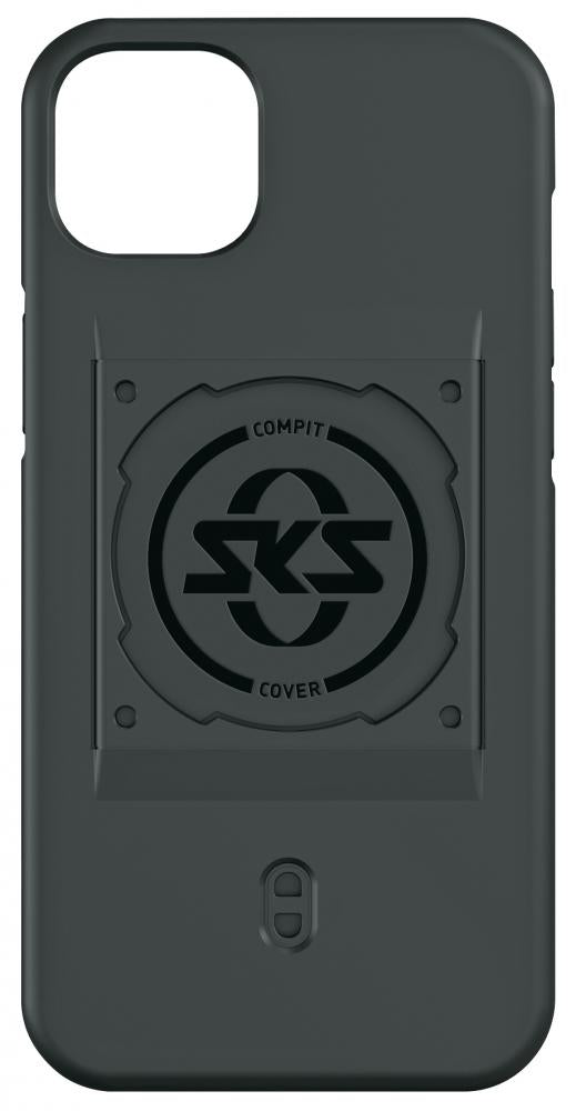 SKS Compit Cover für iPhone 15 Plus  stoßdämpfende Hülle mit Oversize-Bajonettaufnahme, kompatibel mit COMPIT und +COM/UNIT Halterungen