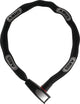 ABUS Catena 6806K/85 Kettenschloss, 85 cm, 6 mm Vierkantkette, Textilschlauch, Sicherheitslevel 6, schwarz