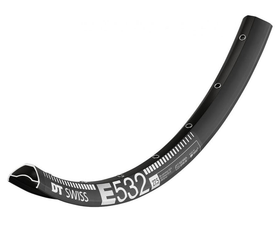 DT Swiss Felge E 532 27,5" 28 Loch Schwarz - robuste Enduro-Felge für harte Trails