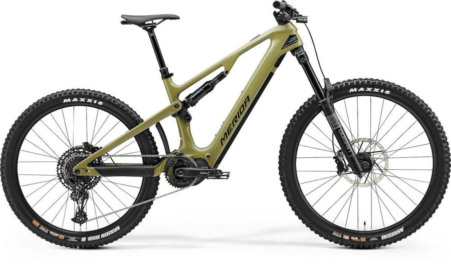 Merida eONE-SIXTY 6000 III1 glossy low XS Grün/schwarz - vielseitiges E-MTB für anspruchsvolle Trails