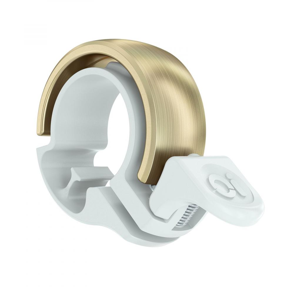 Knog Fahrradklingel Oi Classic klein 22.2mm weiß messing