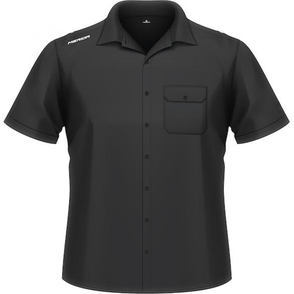 Merida Business-Shirt kurzarm schwarz S Schwarz - komfortables Business-Hemd
