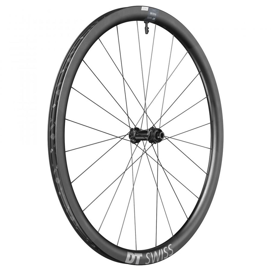 DT Swiss Laufrad CRC 1400 Spline Disc 622 x 22 mm Schwarz - leichtes Aero-Carbon-Hinterrad