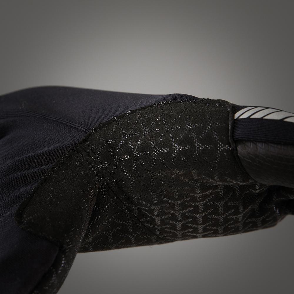 CHIBA Windstopper - Radhandschuhe schwarz, winddicht, atmungsaktiv, Touchfinger, Größe M