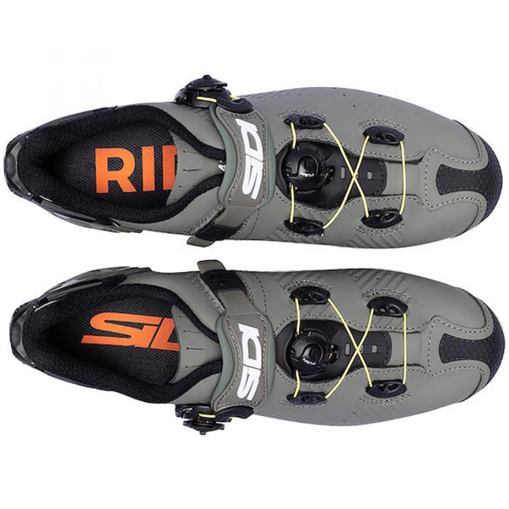 Sidi MTB Drako 2S SRS military/yellow 43 - Highend-MTB-Schuh mit Carbonsohle
