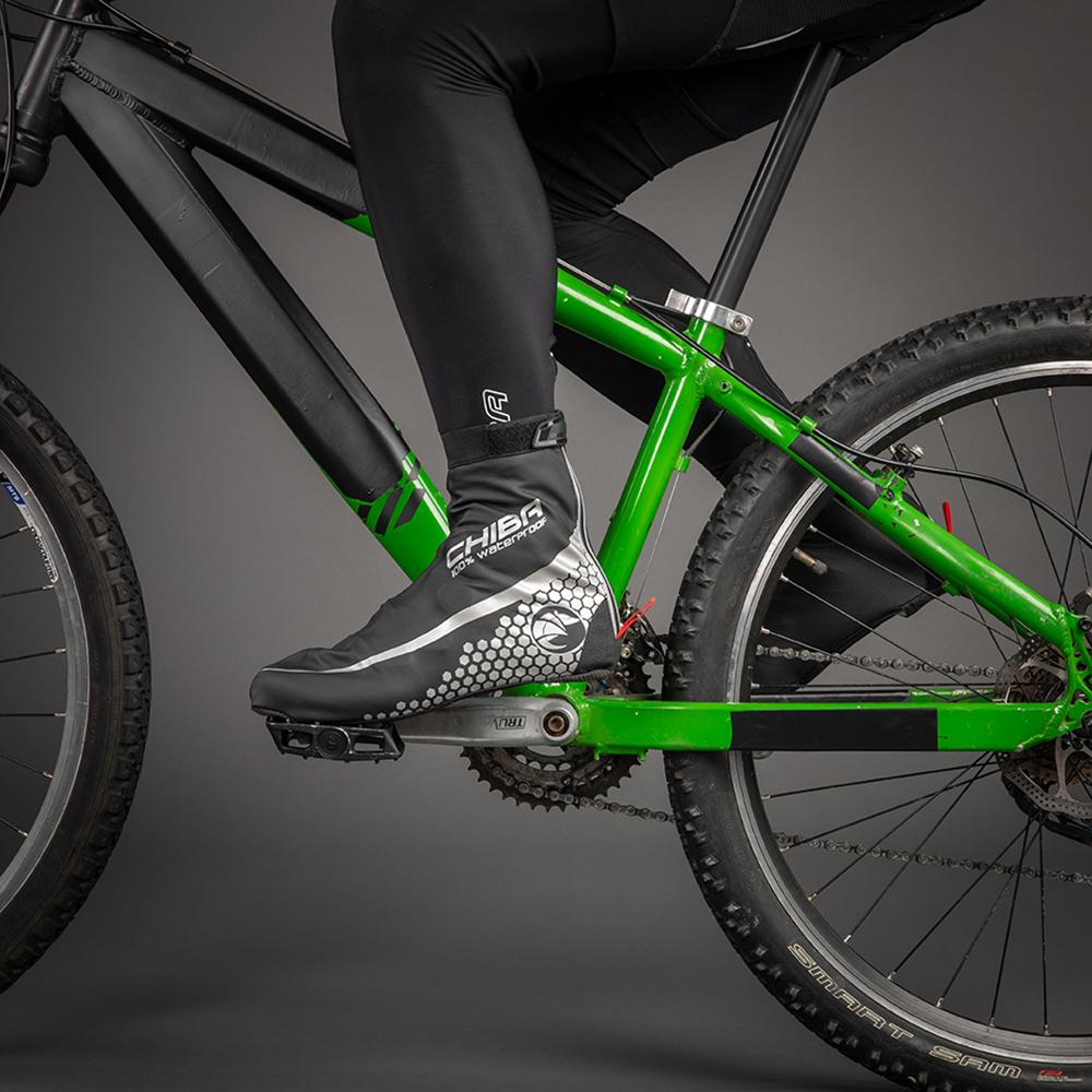 CHIBA MTB Überschuh - XXL, wasserdicht, winddicht, atmungsaktiv, schwarz