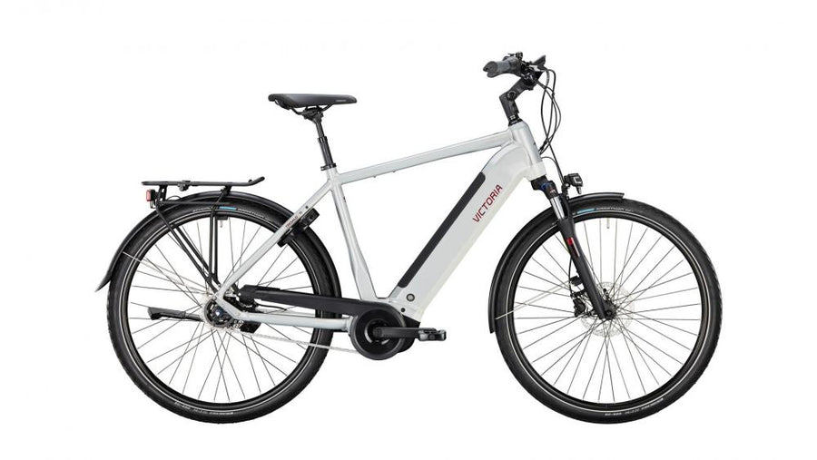VICTORIA Elektro-Trekkingrad "TRESALO 15" (#1), Diamant, 28", airstream silver, 5-Gang SHIMANO "Nexus" Leerlauf, 50cm