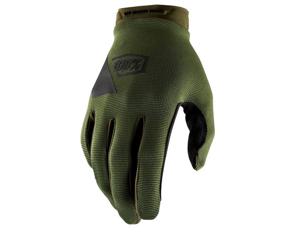 100% Ridecamp Gloves XL Army Green / Black - atmungsaktive MTB-Handschuhe mit Top-Grip