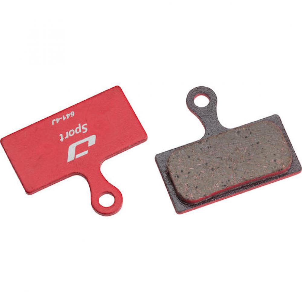 Jagwire Disc Sport Semi-Metallic Bremsbeläge Rot - Langlebige Bremsperformance für Shimano & TRP