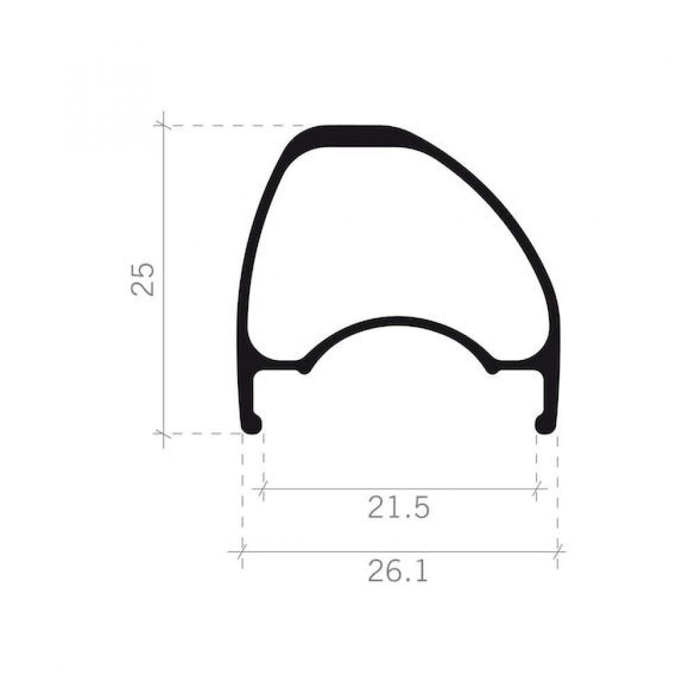 FSA Laufradsatz SL-K AGX 29" 622x21,5 mm Schwarz - leichter Carbon-Gravelsatz