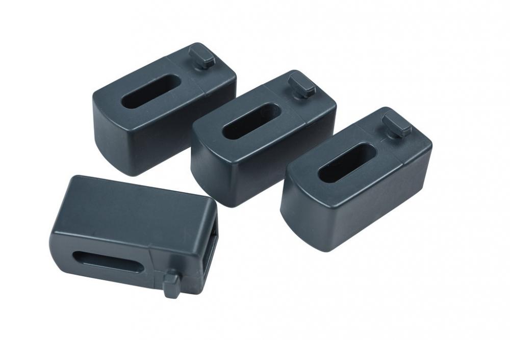 Basil WSL Booster Set A 4 Stück - Gepäckträger Befestigungssystem für Fahrradtaschen - Adapter