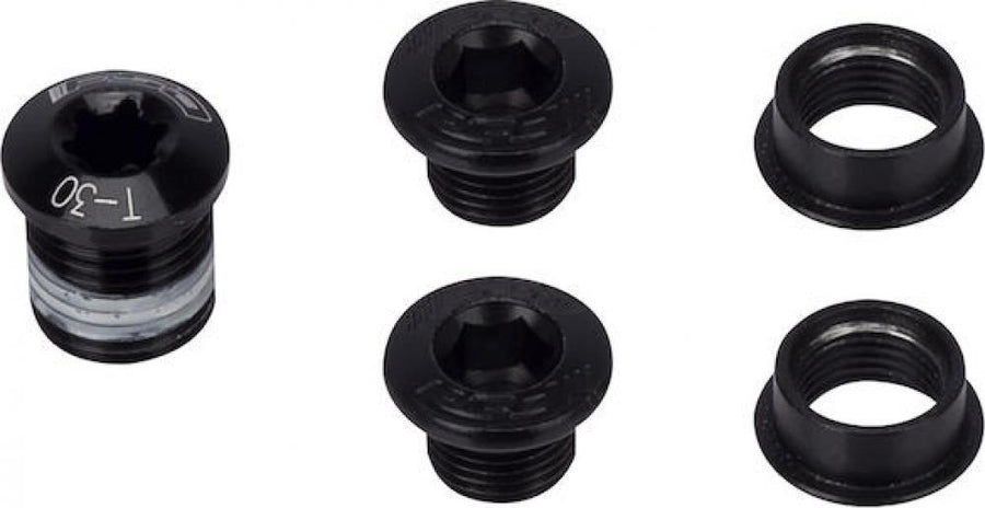 FSA Kettenblattschraubenset MTB 386 3-Arm 5-teilig Schwarz - sicherer Halt für dein Kettenblatt
