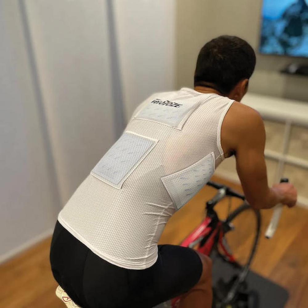 VeloToze Kühlweste XL Weiß - maximale Kühlung für Indoor-Training & heiße Tage