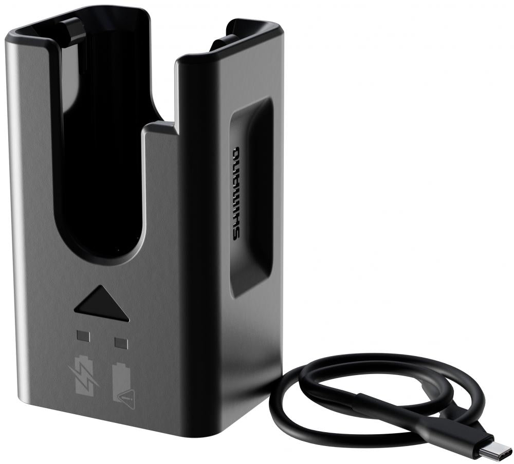 SHIMANO Ladegerät EC-DN100 für Di2 Komponenten mit USB-C Ladekabel.