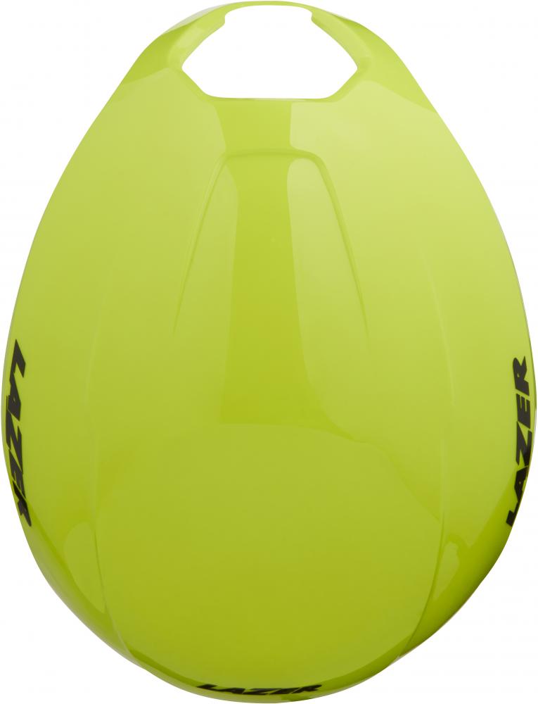 LAZER AEROSHELL STRADA FLASH YELLOW L - aerodynamisches Regencover für Rennradhelme