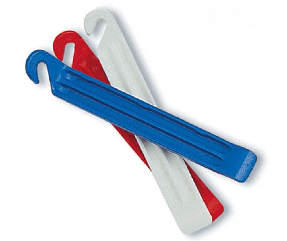 Zéfal Reifenheber DP20, 3er-Set blau/weiß/rot, Technopolymer, felgenschonend, mit Speichenhaken, ergonomisch, kompakt, ideal für unterwegs